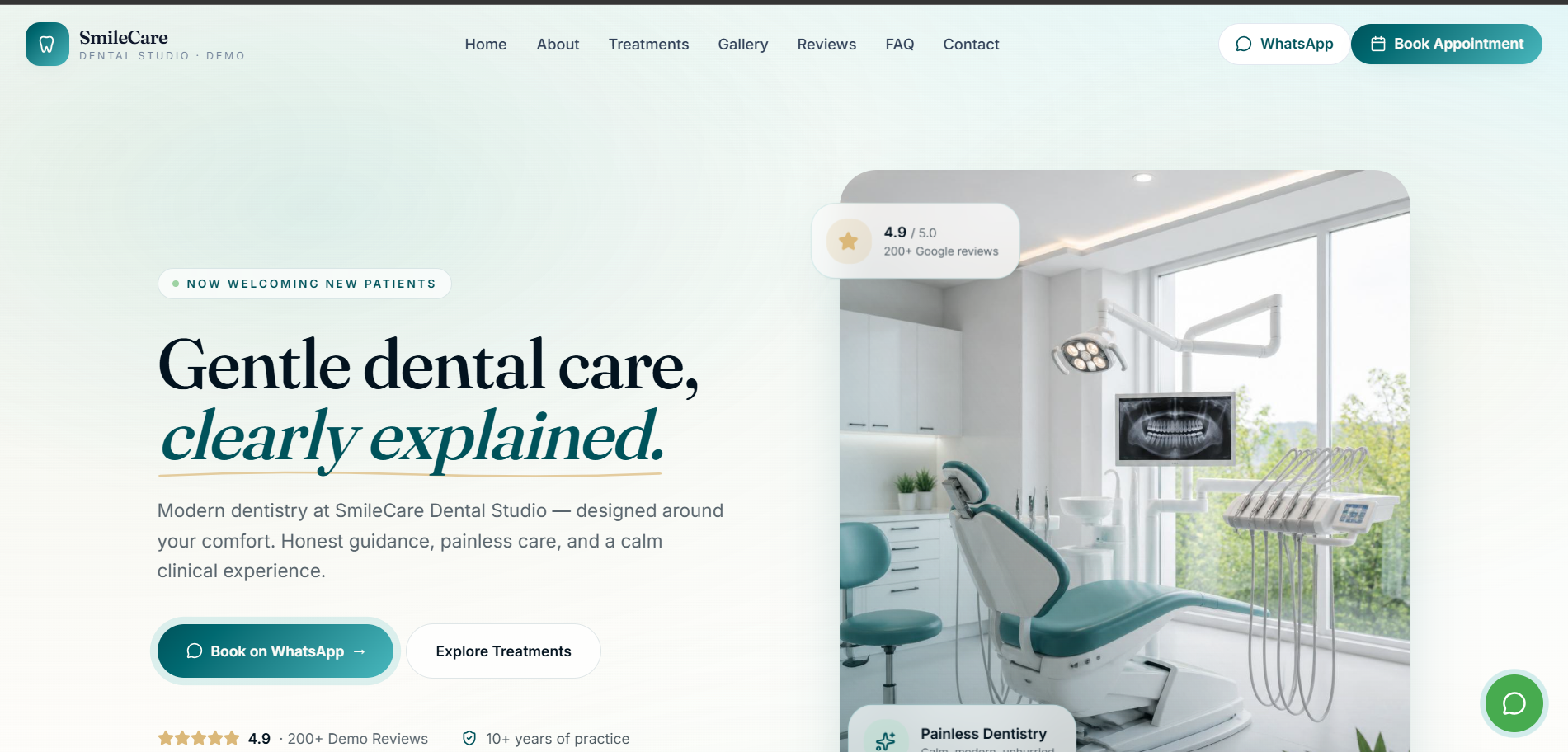 Clinic Website — Healthcare · Clinic built by Sai Ganesha MS, website developer in Bengaluru, India