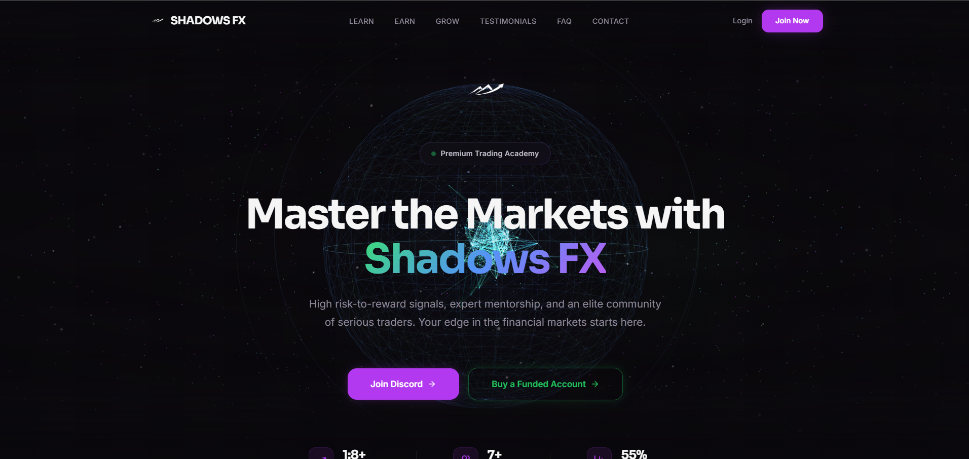 Shadows FX — Course Selling Website built by Sai Ganesha MS, website developer in Bengaluru, India